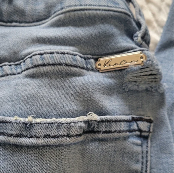 Kut from the Kloth Low Rise Bootcut Jeans Light Wash Stretch Denim Size 24 Y2K - Picture 5 of 7